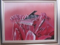 Muzica apelor,ulei/pinza,53x70cm